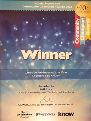 Creative achiever of the Year Award
